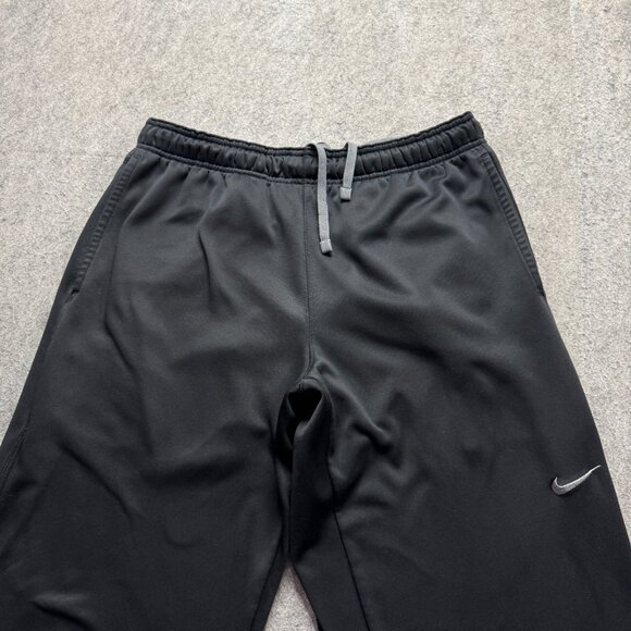 Nike THERMA-FIT Sweatpants Men L Black Fleece 32" Adjustable Leg KO Knockout b10 - Picture 4 of 16